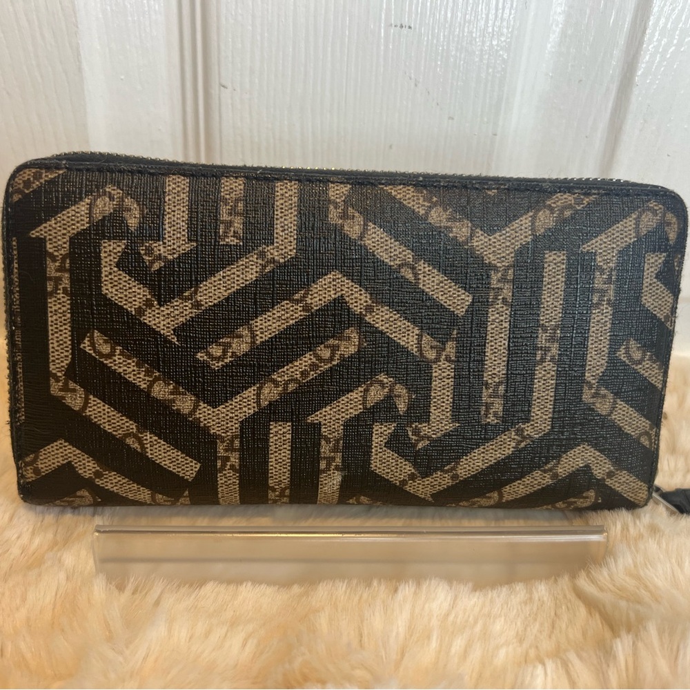 GUCCI GG KALEIDO SUPREME LEATHER ZIP AROUND LONG WALLET - Picture 2 of 14